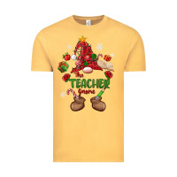 Vintage Mustard the teacher gnome christmas Vintage Tee - MaliasSmallBusiness