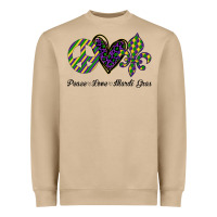 Mushroom mardi gras love peace Heavyweight Sweatshirt - Bettercallsaul