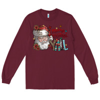 Burgundy merry christmas yall Long Sleeve Tee - SublimationCraftShop