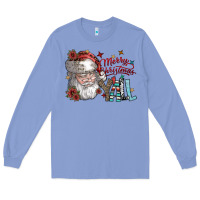 Colony Blue merry christmas yall Long Sleeve Tee - SublimationCraftShop