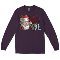Plum merry christmas yall Long Sleeve Tee - SublimationCraftShop
