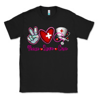Black Peace Love Cna Classic Tee - RanaPortraitStore