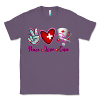 Lavender Peace Love Cna Classic Tee - RanaPortraitStore