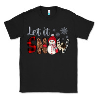 Black let it snow snowman Classic Tee - JahusDesignShop
