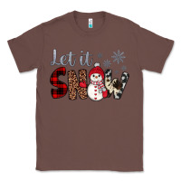 Chestnut let it snow snowman Classic Tee - JahusDesignShop