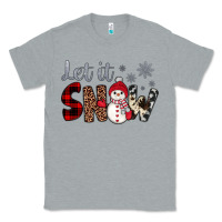 Heather Grey let it snow snowman Classic Tee - JahusDesignShop