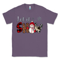 Lavender let it snow snowman Classic Tee - JahusDesignShop
