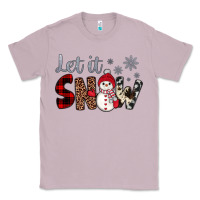 Lilac let it snow snowman Classic Tee - JahusDesignShop