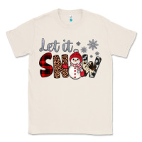 Natural let it snow snowman Classic Tee - JahusDesignShop