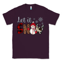 Plum let it snow snowman Classic Tee - JahusDesignShop