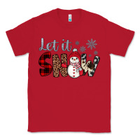 Red let it snow snowman Classic Tee - JahusDesignShop