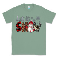 Sage let it snow snowman Classic Tee - JahusDesignShop
