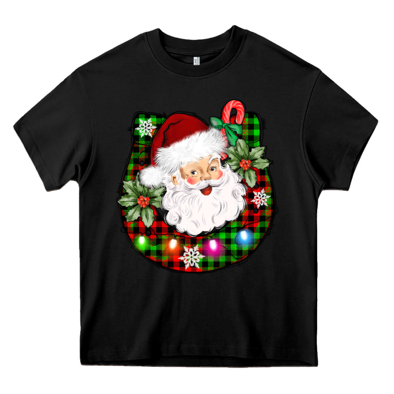 Horseshoe Santa Heavy Core Tee by AdoDesignShop | Teevron