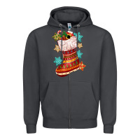 Smoke christmas Zipper Hoodie - CowGirlArtShop