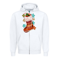 White christmas Zipper Hoodie - CowGirlArtShop
