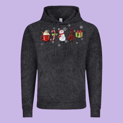 Cartoon Christmas Characters Vintage Hoodie Designed By Maliassmallbusiness