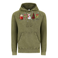 Vintage Olive Cartoon Christmas Characters Vintage Hoodie - MaliasSmallBusiness
