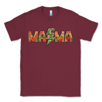 Burgundy Mama Christmas lightning bolt Classic Tee - NancyCooperArtShop