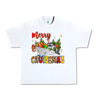 White merry cruisemas Urban Heavy Tee - MaliasSmallBusiness