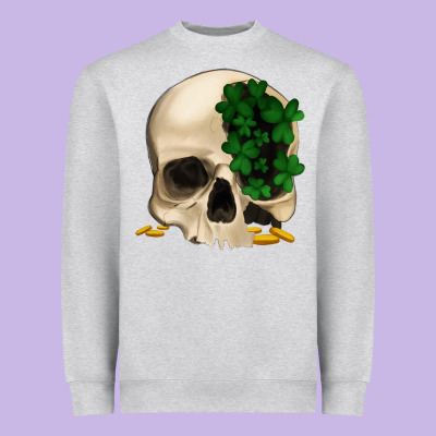 St Patrick's  Skeleton Heavyweight Sweatshirt Designed By Bettercallsaul