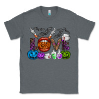 Charcoal Heather love  halloween Classic Tee - CowhideDigitalArt