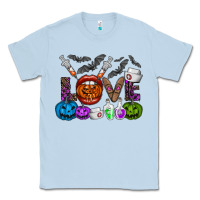 Dusty Blue love  halloween Classic Tee - CowhideDigitalArt