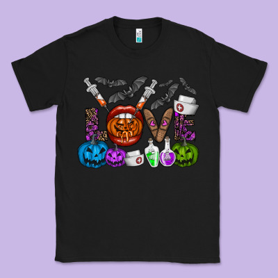 Love  Halloween Classic Tee Designed By Cowhidedigitalart