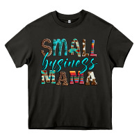 Asphalt small business mama leopard turquoise aztec serape cowhide Heavy Core Tee - Artiststas