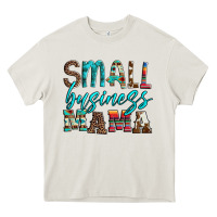 Cream small business mama leopard turquoise aztec serape cowhide Heavy Core Tee - Artiststas