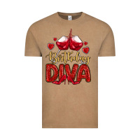 Vintage Coffee birthday diva Vintage Tee - MaliasSmallBusiness