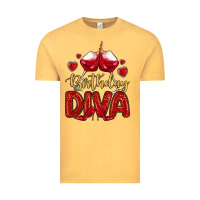 Vintage Mustard birthday diva Vintage Tee - MaliasSmallBusiness