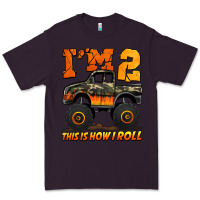 Plum i'm two this is how i roll monster truck birthday Premium Tee - Jasminsmagicworld