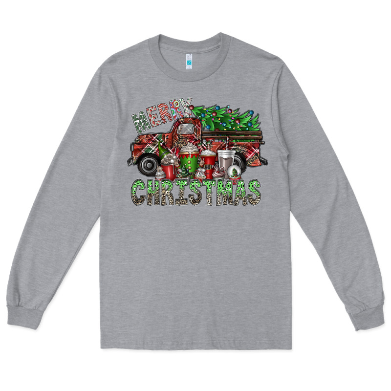 Merry Christmas Long Sleeve Tee by SublimationCraftShop | Teevron