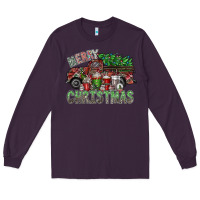 Plum merry christmas Long Sleeve Tee - SublimationCraftShop