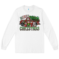 White merry christmas Long Sleeve Tee - SublimationCraftShop