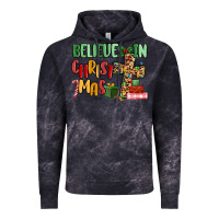 Cloud Black believe in christmas Vintage Hoodie - MaliasSmallBusiness