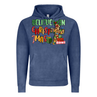 Vintage Denim believe in christmas Vintage Hoodie - MaliasSmallBusiness