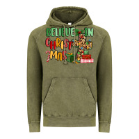 Vintage Olive believe in christmas Vintage Hoodie - MaliasSmallBusiness