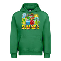 Emerald Hello Summer Urban Hoodie - CowhideDigitalArt