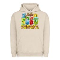 Pigment French Oak Hello Summer Urban Hoodie - CowhideDigitalArt