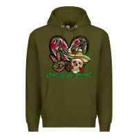 Army Green Day of the dead Mexico Premium Hoodie - HowdyJamesFarm