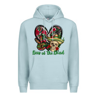 Blue Mist Day of the dead Mexico Premium Hoodie - HowdyJamesFarm