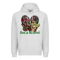 Dove Grey Day of the dead Mexico Premium Hoodie - HowdyJamesFarm