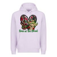 Lilac Day of the dead Mexico Premium Hoodie - HowdyJamesFarm
