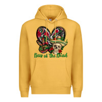Mustard Day of the dead Mexico Premium Hoodie - HowdyJamesFarm