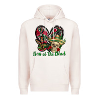 Pale Pink Day of the dead Mexico Premium Hoodie - HowdyJamesFarm