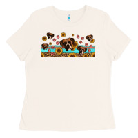 Bone western boxer dogs Ladies Tee - Jasminsmagicworld