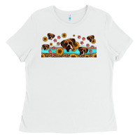 White western boxer dogs Ladies Tee - Jasminsmagicworld
