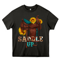 Asphalt saddle up cowboy western sunflowers Heavy Core Tee - Artiststas