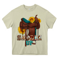 Mossy saddle up cowboy western sunflowers Heavy Core Tee - Artiststas